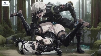 2B NieR Automata anime hentai anal mecha sex stocking