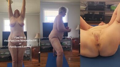 Hot BBW Doing Some Morning Naked Yoga!