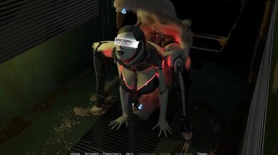 The AI ​​girl's ass and pussy received two cocks at the same time