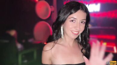 Horny Girl Takes my Hand in a Night Club and Leads me to Publix Toilet for Anal Sex