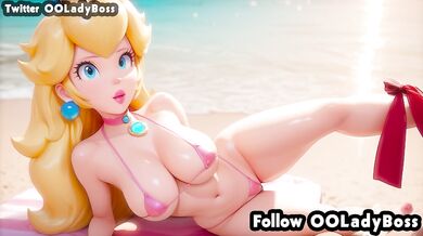 Princess Peach blow job for her boss hentai Anime from Super Mario Galaxy by ooladyboss