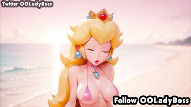 Princess Peach blow job for her boss hentai Anime from Super Mario Galaxy by ooladyboss