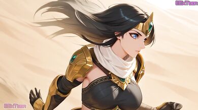 League Of Legends Hentai Anime - Big Tits Xayah Blow Job Hentai by eextoon