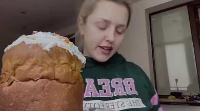 TABOO SAINT EASTER MUKBANG WEIGHT GAINING BELLY FETISH
