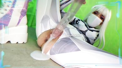 Cyber Girl Creampies - Cum Lube Covered Big Booty