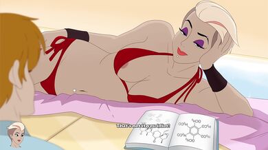He Massages His Dad's Secretary And Cums On Her Tits(18+) - Milftoon Gameplay Part20