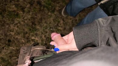 Public Park Blowjob & Deepthroat with Cum in Mouth – She Washed My Dick First