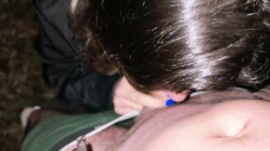 Public Park Blowjob & Deepthroat with Cum in Mouth – She Washed My Dick First