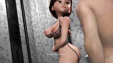 Helen Parr Goes Rough On Her Naked Assistant