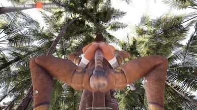 Lara Croft's secret fetish turned into pregnancy from this mysterious statue