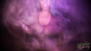 Sheer Black Smoking - BBW Goddess, Smoking Fetish, Big Tits