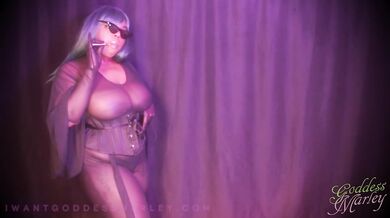 Sheer Black Smoking - BBW Goddess, Smoking Fetish, Big Tits