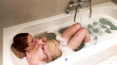 All Natural Milf Stella Power FUCKED HARD in Missionary After Relaxing Bath | StellaAndXavier