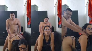 My old husband doesn't want to fuck me, but my stepson does the job.