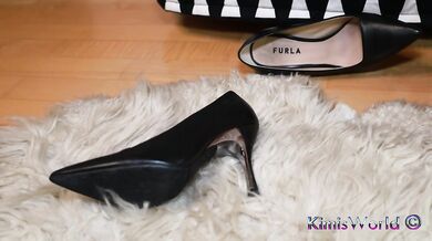 High Heels & Fishnet Fantasy – Up-Close Teasing