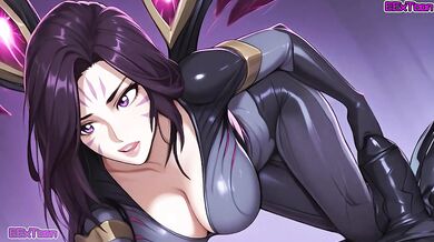 League Of Legends Hentai Anime - Big Tits Kai'Sa Blow Job Hentai by eextoon