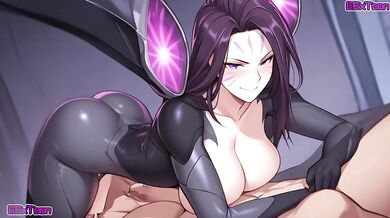 League Of Legends Hentai Anime - Big Tits Kai'Sa Blow Job Hentai by eextoon