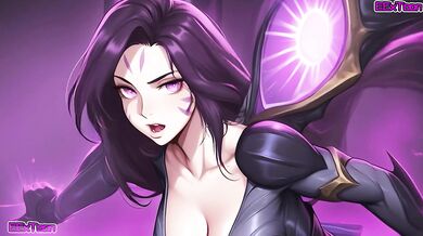 League Of Legends Hentai Anime - Big Tits Kai'Sa Blow Job Hentai by eextoon