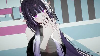 Nude Elf VTuber Dances Booo! | Hentai MMD