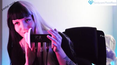 SFW ASMR - Pastel Rosie Slow Deep Ear Attention Massage - Egirl Relaxing Meditation Ear Petting
