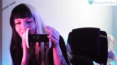 SFW ASMR - Pastel Rosie Slow Deep Ear Attention Massage - Egirl Relaxing Meditation Ear Petting