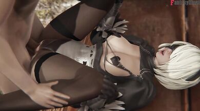2-B Hot sex Nier Automata | Soma Seals 4 | Full Movie series on patreon: Fantasyking3