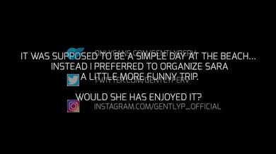 CUM CAR JOURNEY: hard cock surprise for Sara Diamante
