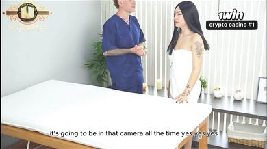 Husband fulfills fantasy with masseur and his wife