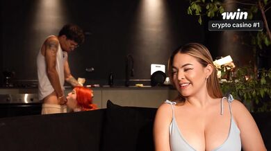 BISEXUAL THREESOME! - My friend and her boyfriend know how to entertain me.
