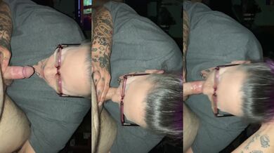 Bbw sucking the nut right out of this cock
