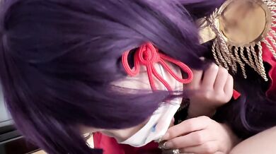 Yamashiro Ren cos footjob blowjob