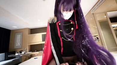 Yamashiro Ren cos footjob blowjob