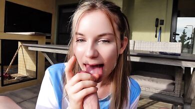GAVE A BLOWJOB AT A PUBLIC SWIMMING POOL