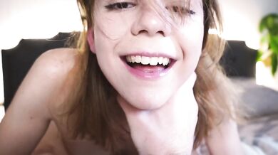 Condom RIPPED! Teen step sister likes it hard! MASSIVE creampie in her horny pussy