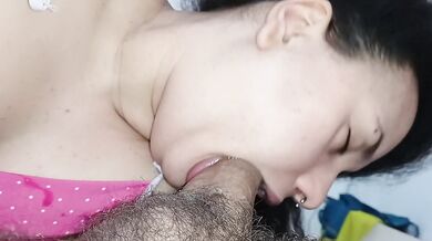 Best sloppy blowjob in slow motion, she elevates pleasure to the extreme for this lucky guy????‍????