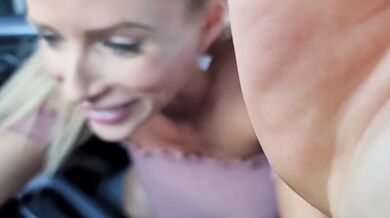 POV - Cheating With My Mouth For A Car Ride While Husband Is Gone