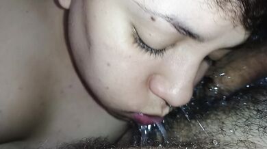 The most complete blowjob in porn,deep throat,licking drooling, catching spit back,skillful wow????