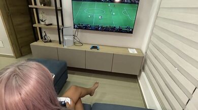 Let's play FIFA together until I come.