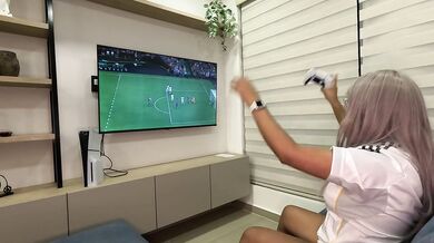 Let's play FIFA together until I come.