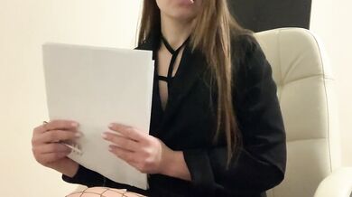 The teacher made me watch her bring herself to orgasm