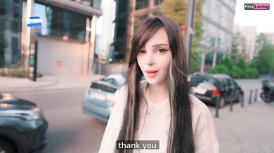 Pretty girl masturbates in a cafe and on the street. sucked in a public place - pinkloving