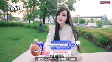 Pretty girl masturbates in a cafe and on the street. sucked in a public place - pinkloving