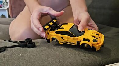 Building Lego Porsche naked
