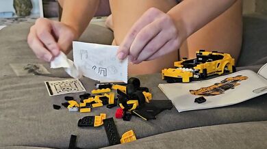 Building Lego Porsche naked