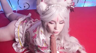 The anime fan wandered into Kitsune's lair. JOI