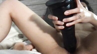 Petite Latina gets her pussy stretched out by cock & squirts everywhere