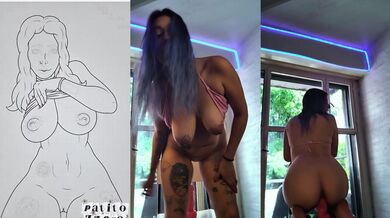 Dibuje a mi HERMANASTRA llena de LECHE y me pagó con un vídeo Masturbándose - Patito Zzero y Yoli Dolly