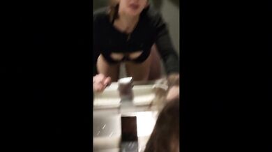 She Couldn't Wait To Get Home So We Fucked In A Public Washroom