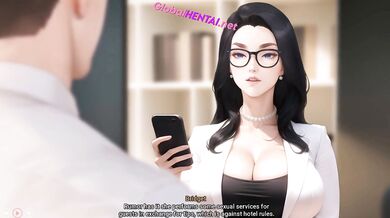 A Five-Star Hotel, a Cute Receptionist and a Housekeeper Setup Fill This Hentai Gameplay With Soft Romantic Hentai Sex