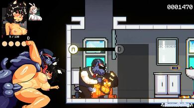 Furry Threesome In a Public Train - Gamer Struggles Porn Game